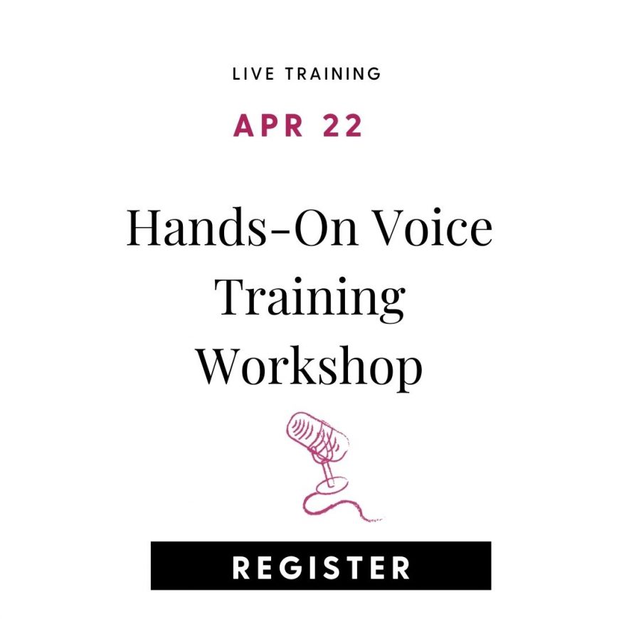 hands on voice training workshops